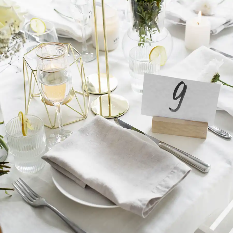 Church venue table